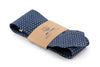 Chambray Polka Pointed Neck Tie