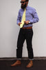 Yellow Pointed Neck Tie